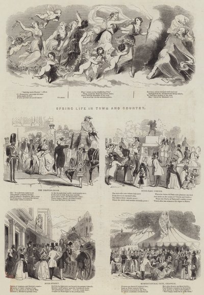 Vie printanière en ville et à la campagne - John Gilbert